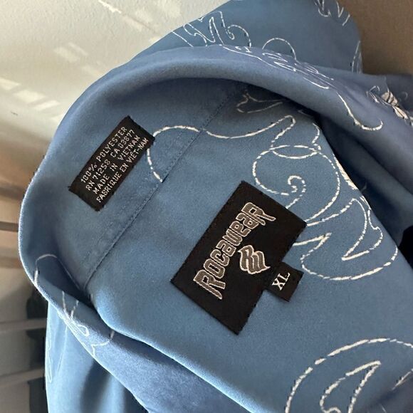 Rocawear Mens XL Short Sleeve Button Down Shirt - Picture 4 of 4